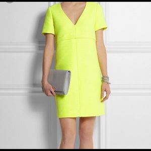 J Crew neon yellow canvas dress